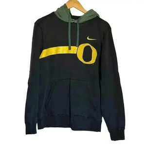 Y2k 2000s NIKE University Oregon DUCKS Black Green Logo Hoodie S